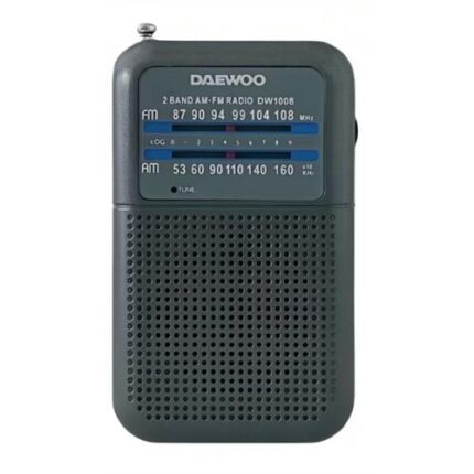 RADIO DAEWOO PORT.AM/FM-PRATA -DW1008