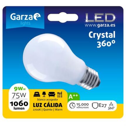 LAMPADA GARZA LED FIL.9W.E27-461124H