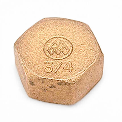 Ficha cego h 3/4" latão