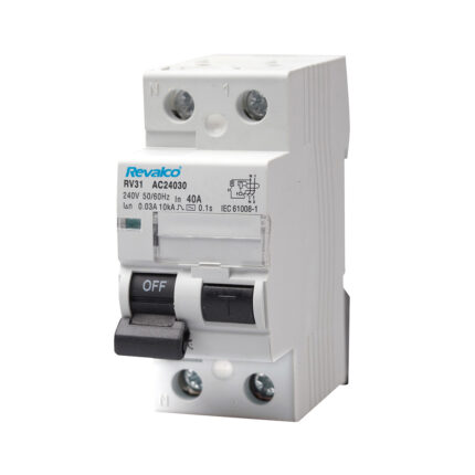 Disjuntor diferencial 2 polos revalco 40a