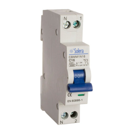 Disjuntor magnetotérmico solera 1 polo+neutro 25a (estreito) (retractilado) cbmm1n25