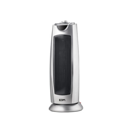 Aquecedor de torre cerâmico oscilante modelo prata 1000 - 2000 w
