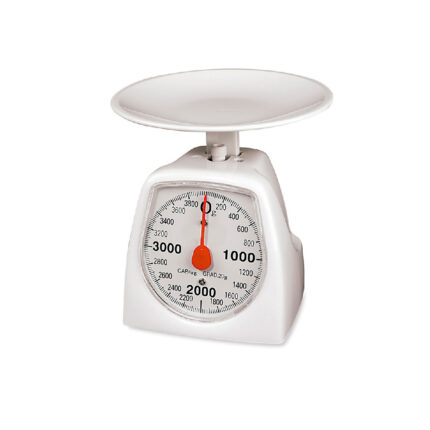 Balança analógico de cozinha max. 4kg, ø16,5 x 17 cm