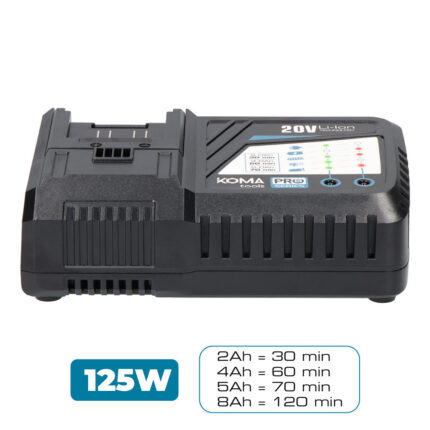 Arregador rapido bateria 20 v 125 w