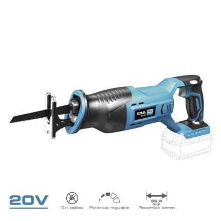 Serra de sable 20 v (sem bateria e carrregador) 8,5 x 44 x 15,5 cm