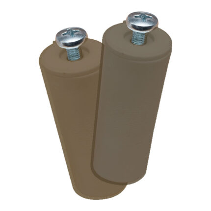 Batente cego pr08, castanho 40mm 2 unidades