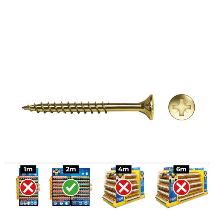 Caixa 50 unid. parafuso para madeira escareado pz r/parc ref vloxp bicromado ø6x90mm celo