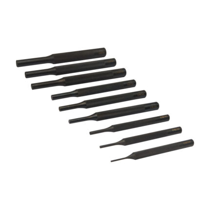 Poters cilindricos canelados (2,3,4,5,6,7,8,9,10 mm), jogo de 9 peças