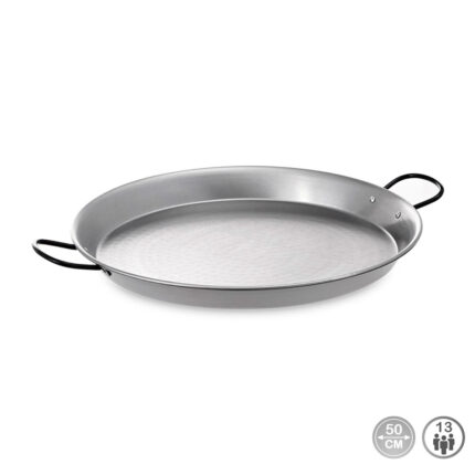 Paella frigideira aço polido ø50 cm (13 pessoas)