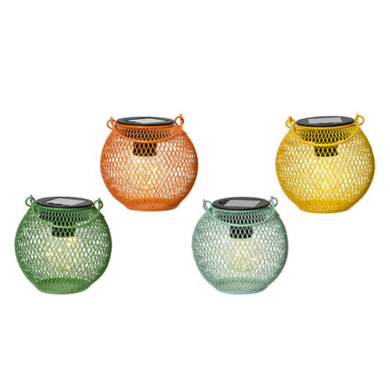 Lanterna solar em ferro. cores variadas