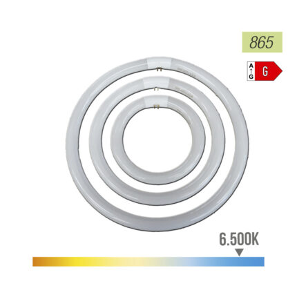 Tubo circular fluorescente 32w ø30cm trifósforo 6500k luz fria philips