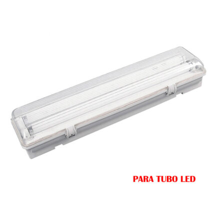 Armadura fluorescente estanca para tubo led 2x18w (eq. 36w) 220v 126cm ip65 edm