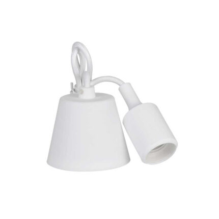 Cabo para candeeiro suspenso de silicone e27 60w cor branco edm