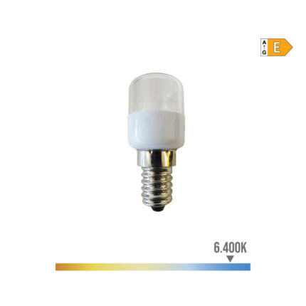 Lâmpada tubular (frigorífico) led e14 0,5w 55lm 6400k luz fria ø2,6x6cm