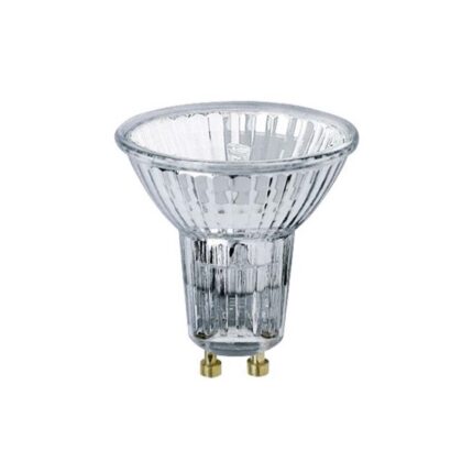 Lâmpada halogénia gu10 50 w 2700 k 460 lm 230 v luz quente 50 x 53 mm