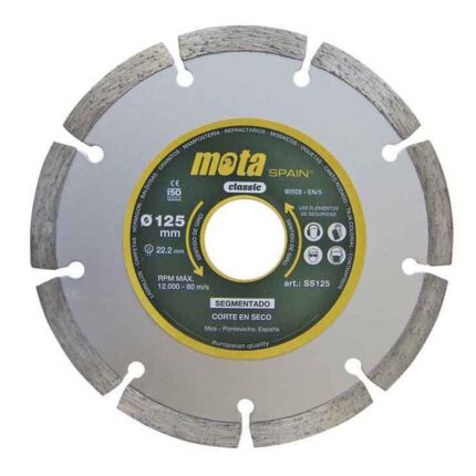 Disco diamante segmento laser ø125 mm