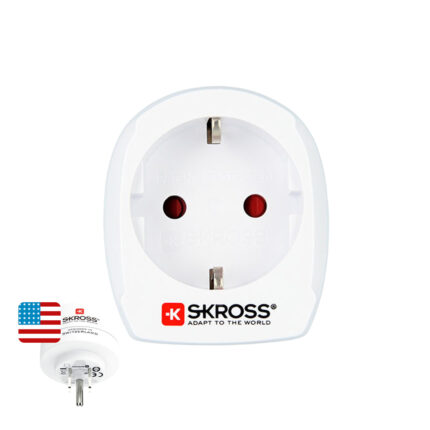 Adaptador europeo a estados unido skross 1500203-e