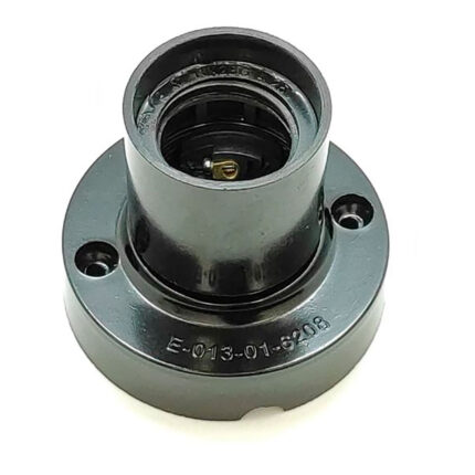 Casquilho de superfície e27 4a 250 v~ preto ø67 x 57 mm