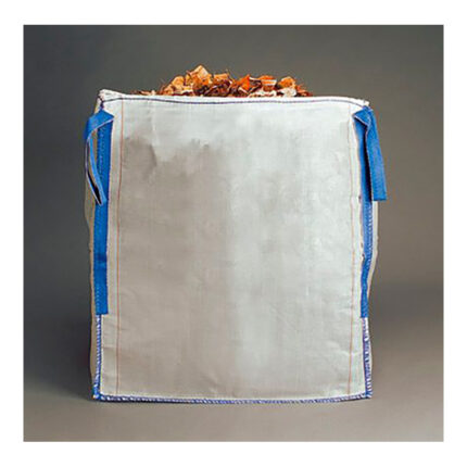 Big bag saco para entulho 90x90x100cm cor branco suporta até 1000kg