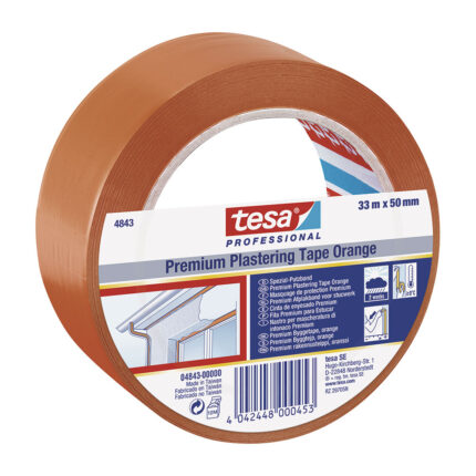 Fita de reboco premium laranja 50 mm x 33 m
