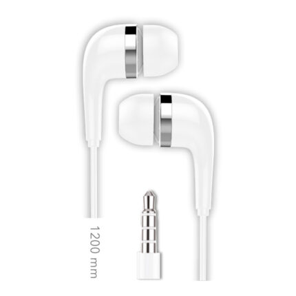 Auscultadores bsk jack com microfone, branco
