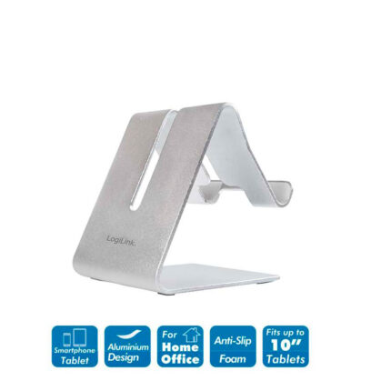 Suporte para smartphone e tablet, alumínio logilink
