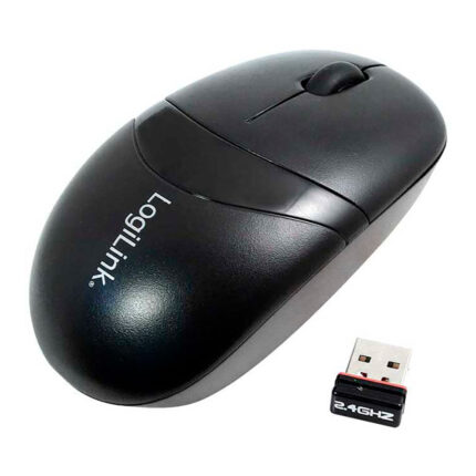 Rato sem fios 2,4 ghz, 3 teclas, preto logilink