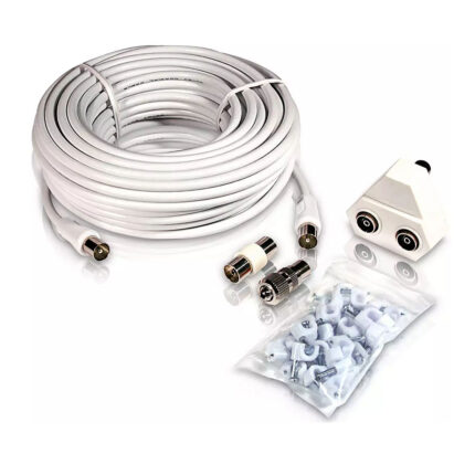 Cabo de antena tv coaxial tipo pal 15m swv2209w/10 philips