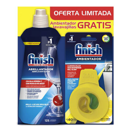 Abrilhantador para máquina loiça 500 ml + desodorizante lima/limão