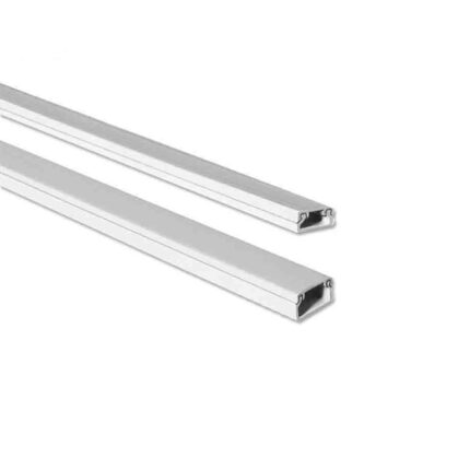 Mini calha adesiva branca 2m 10x10mm (preço/metro)