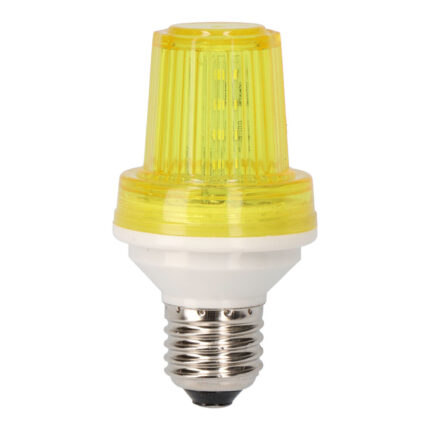 Lâmpada flash led e27 1w cor amarelo