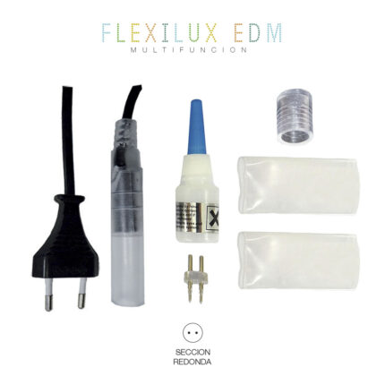Kit de alimentação-conexão para tubos flexilux e flexiled