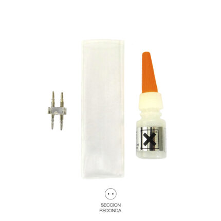 Kit união tubo flexilux/flexiled 2 vias edm