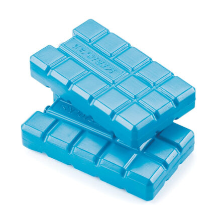 Pack de 2 acumuladores de gelo portáteis 200cl 15x8x2cm cores variadas