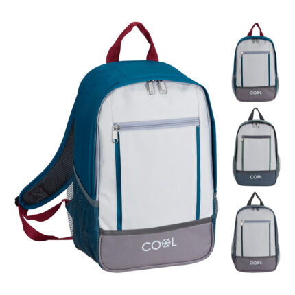Mochila isotérmica com 2 compartimentos 10 l. 23x15x36cm cores variadas. cool