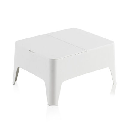 Mesa auxiliar cor: branco 58x48x30cm. modelo: alaska sp berner