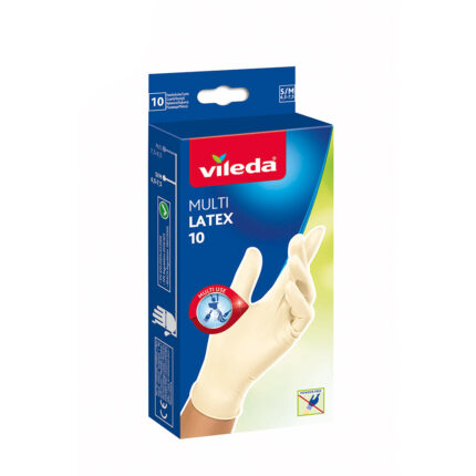 Luvas multi latex 10 unid. tamanho s/m
