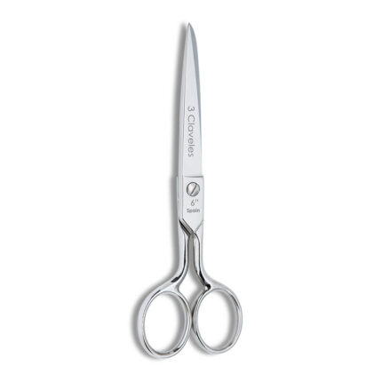 Tesoura de modista castelhana 6" b 3 claveles
