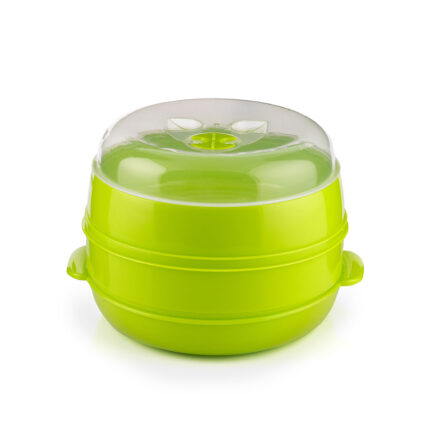 Acessório para cozer a vapor duplo para micro-ondas fresh innovagoods