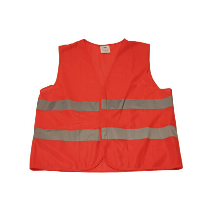 Colete refletor 2 listras retrorefletora laranja homologado tamanho único