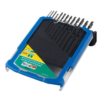 Broca para metal hss fl, conjunto de 13 peças, ø1,50 - ø6,50 mm