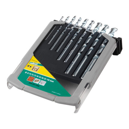 Broca para pedra, conjunto de 9 peças, ø3,00 - ø10,00 mm