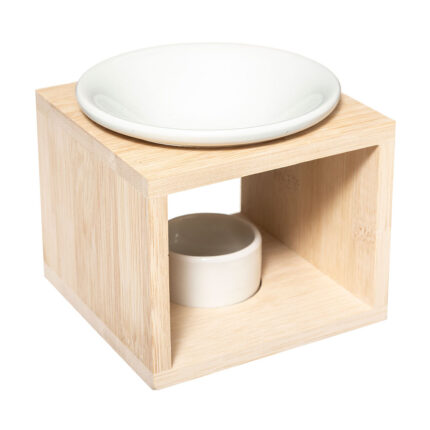 Queimador para cera ou óleos essenciais 11.5x11.5x9.5cm