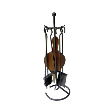 Kit de lareira "deluxe" cor preto 5 peças edm