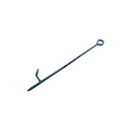 Gancho atiçador metálico cor preto 45,5 cm