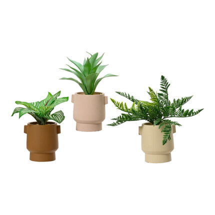 Planta artificial de 25cm com vaso cores sortidas 808559