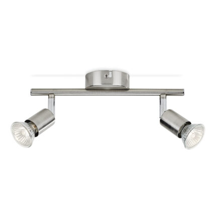 Limbali gu10 projector de 2 elementos (lâmpada não incluída) cor cromado fosco 28,5 x 10 x 15,5 cm