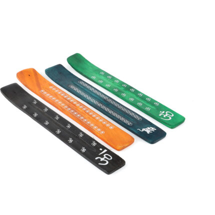 Porta varas de incenso em madeira, cores variadas