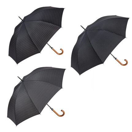 Guarda-chuva comprido automático estampado modelos variados em tons cinza