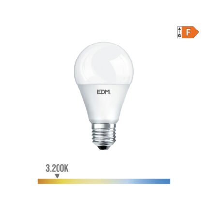 Lâmpada standard led e27 10w 932lm 3200k luz quente ø6x10,8cm edm